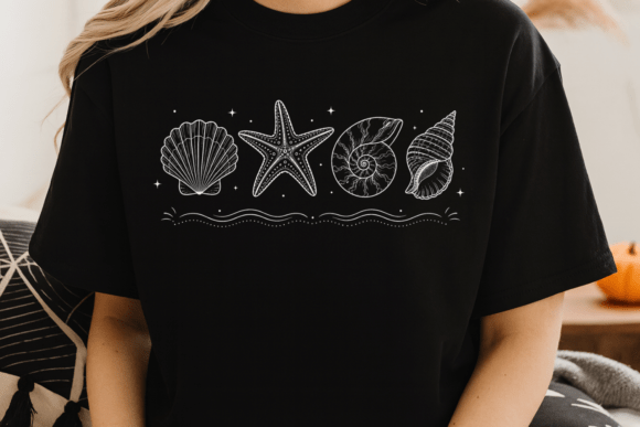 Download Seashell Line Art Minimal Ocean PNG - Ocean Collection