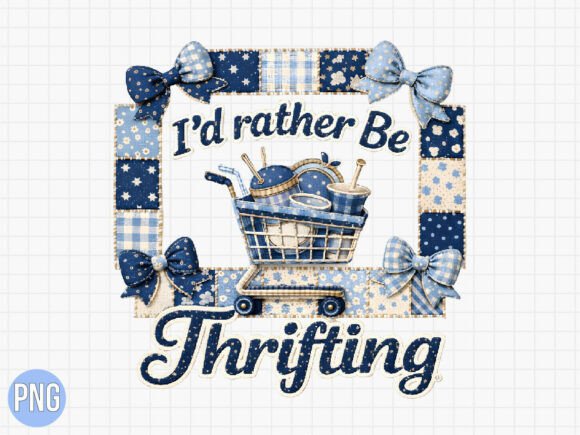 Download Id Rather Be Thrifting Blue PNG - Blue png Collection