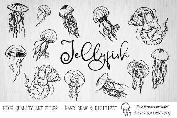 Download Jellyfish SVG.Ocean Svg.Under the Sea - Ocean Collection
